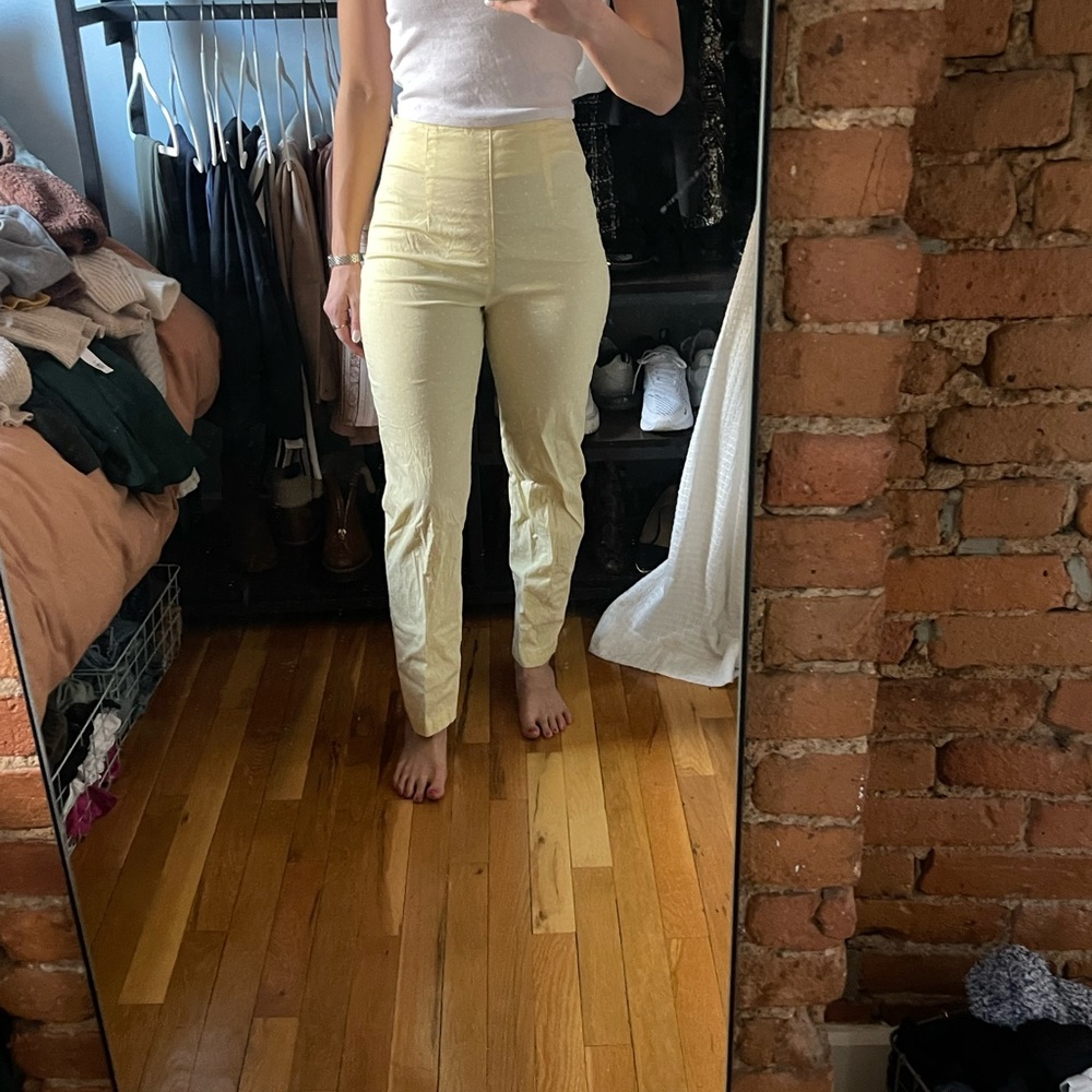 Yellow with White Polka Dots Pants from Billabong